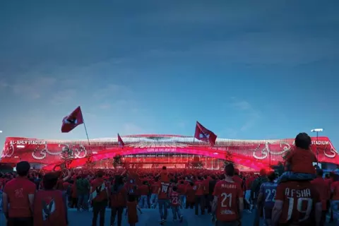 في حفل تاريخي بالأقصر.. الأهلي يكشف عن تصميم الاستاد الجديد (فيديو)